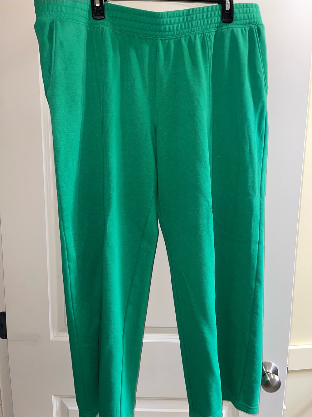 H&M Wide Leg Pants in Bright Green